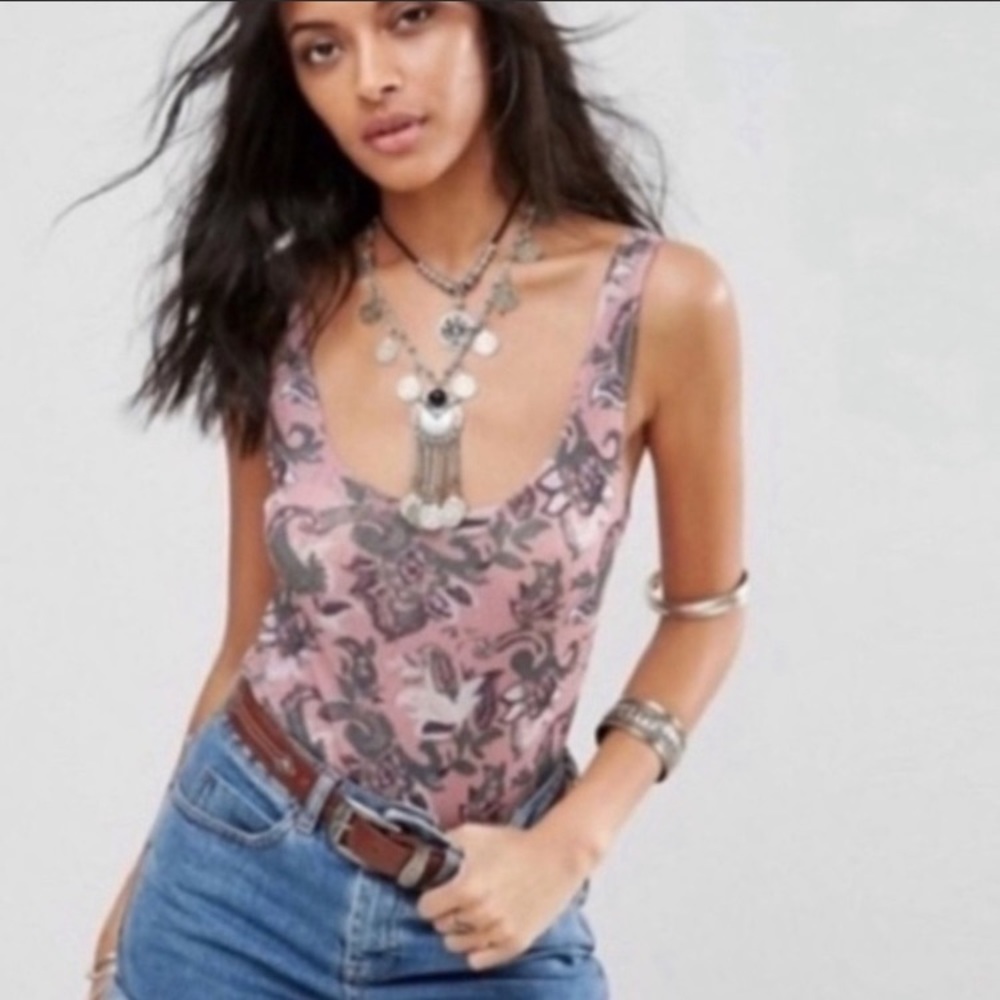 NWT Free People Mesh Bodysuit